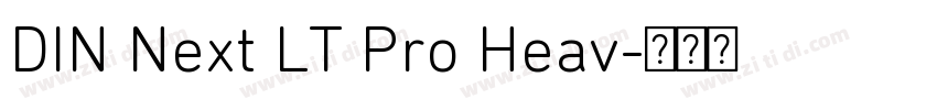 DIN Next LT Pro Heav字体转换